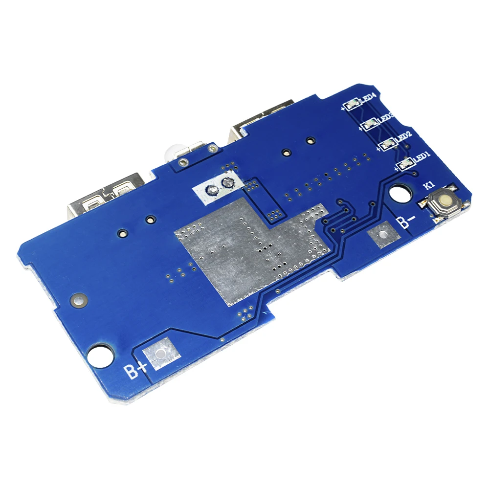 5V 2A LED Dual USB Micro/Type-C USB Mobile Power Bank 18650 Charging Module Lithium Battery Charger Board Circuit Protection