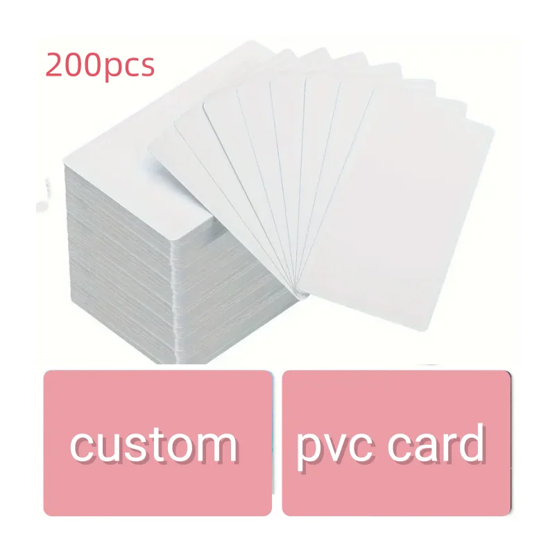 

Custom PVC Business Card Plastic Membership VIP Logo Name Printed Waterproof Double Side Thank You Gift Visiting 0.38mm