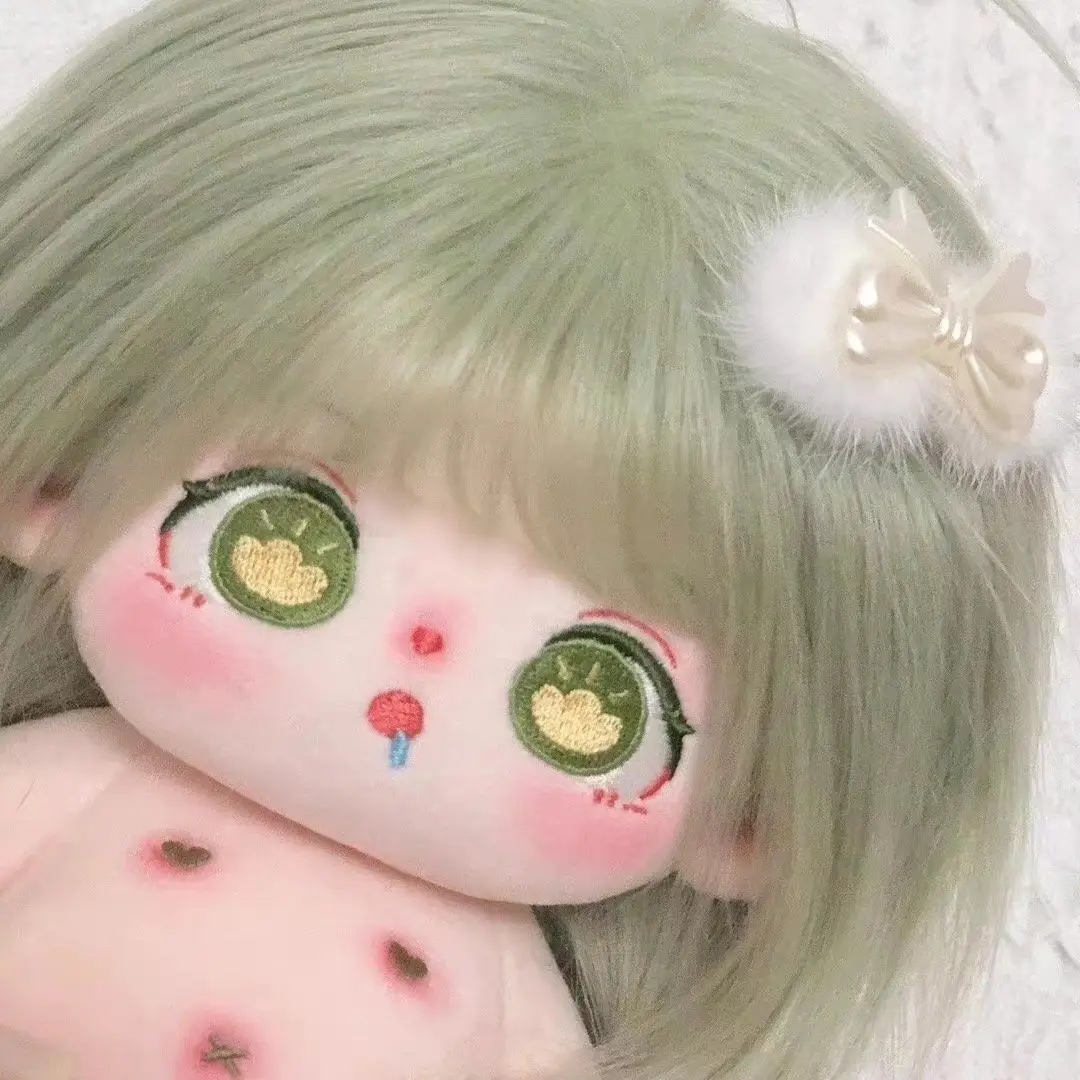 Cotton Doll Super Cute Green Olive Plush 20cm doll naked with or without bone skeleton