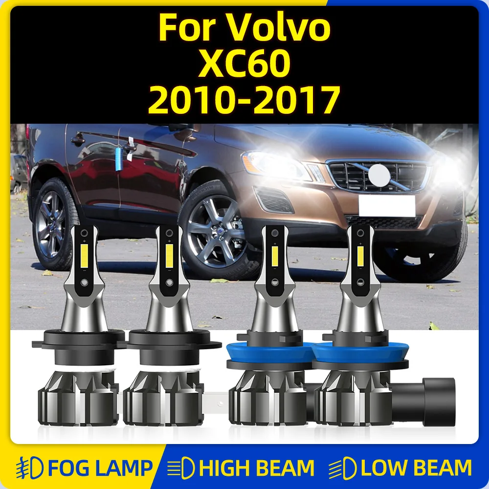 

40000LM LED Headlight Bulbs 240W CSP Chip Car Lights 6000K High Low Beam For Volvo XC60 2010 2011 2012 2013 2014 2015 2016 2017