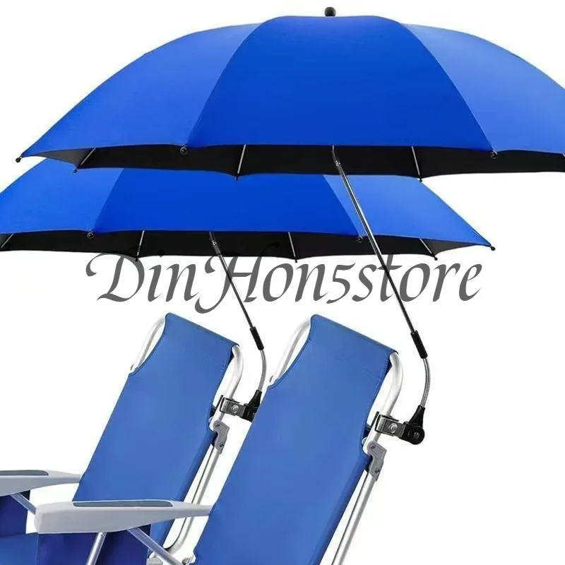 New Portable Camping Beach Chair Parasol Removable Folding Chair Fixture Umbrella Fishing Chair Outdoor Sunscreen Umbrella