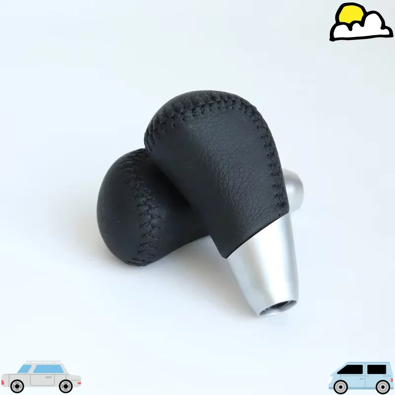 for Leather Wrapped Gear Head Shift Lever for Mitsubishi Outlander ASX Automatic Transmission Ball Head Handball Shift Lever