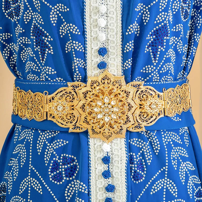 

Arab Robe Bijoux Bridal Gift Lenght Adjustable Gold Color Moroccan Wedding Dress Belly Chain Caftan Belt For Women Jewelry