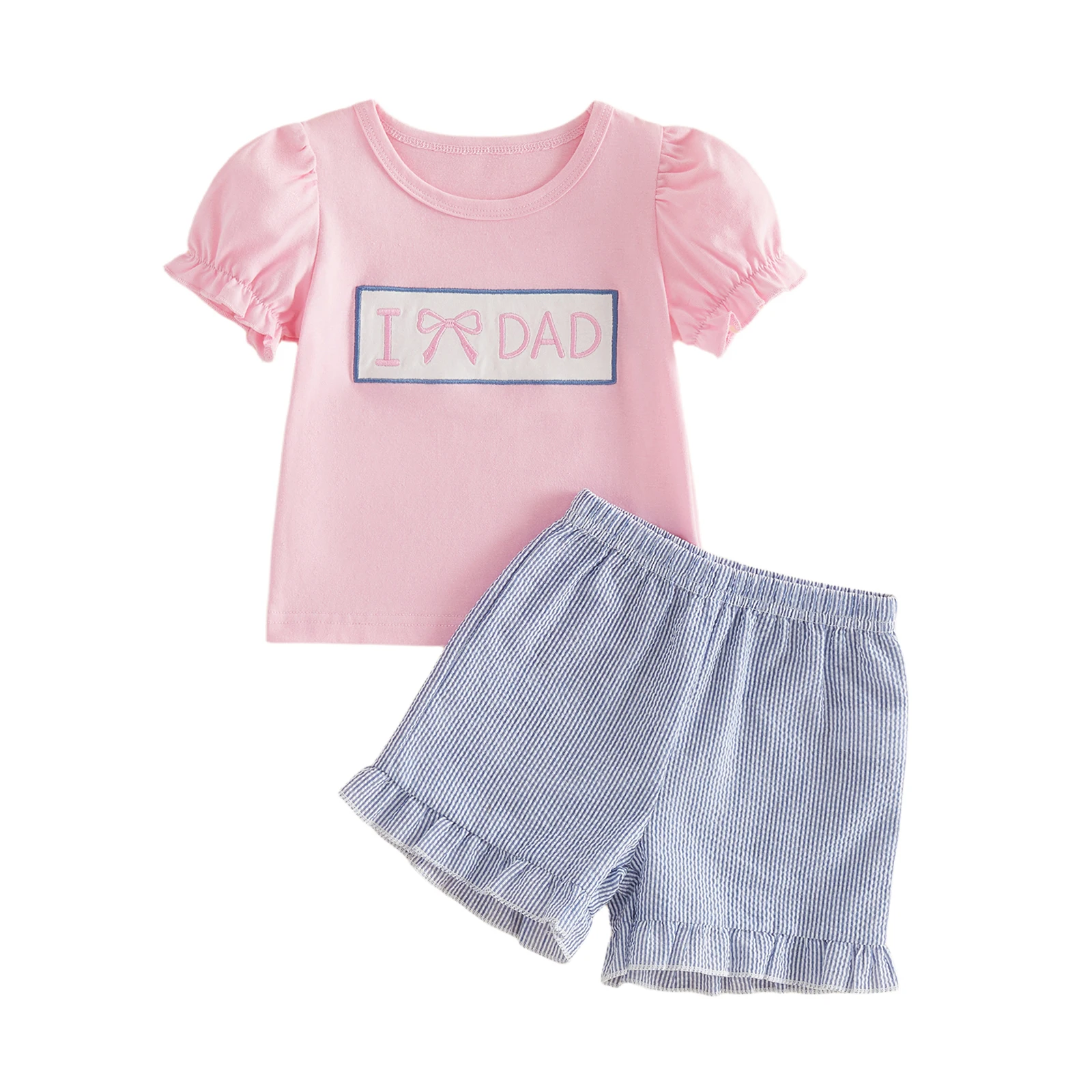 conjunto-de-shorts-para-bebes-meninas-camiseta-com-manga-bufante-e-shorts-listrados-com-babados-roupa-fofa-para-o-dia-dos-pais-e-das-maes