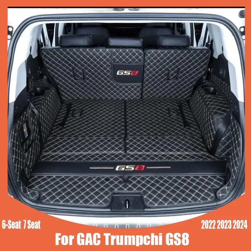 Car Trunk Mat For GAC Trumpchi GS8 6-Seat 7 Seat 2022 2023 2024 Custom Car Accessories Auto Interior Decoration