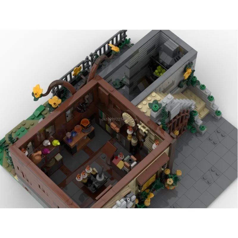 2099pcs MOC Halloween Hocus Pocused Witch Sanderson Craft Shop-Modification of Set 21341 Building Bricks Toys for Children Gifts