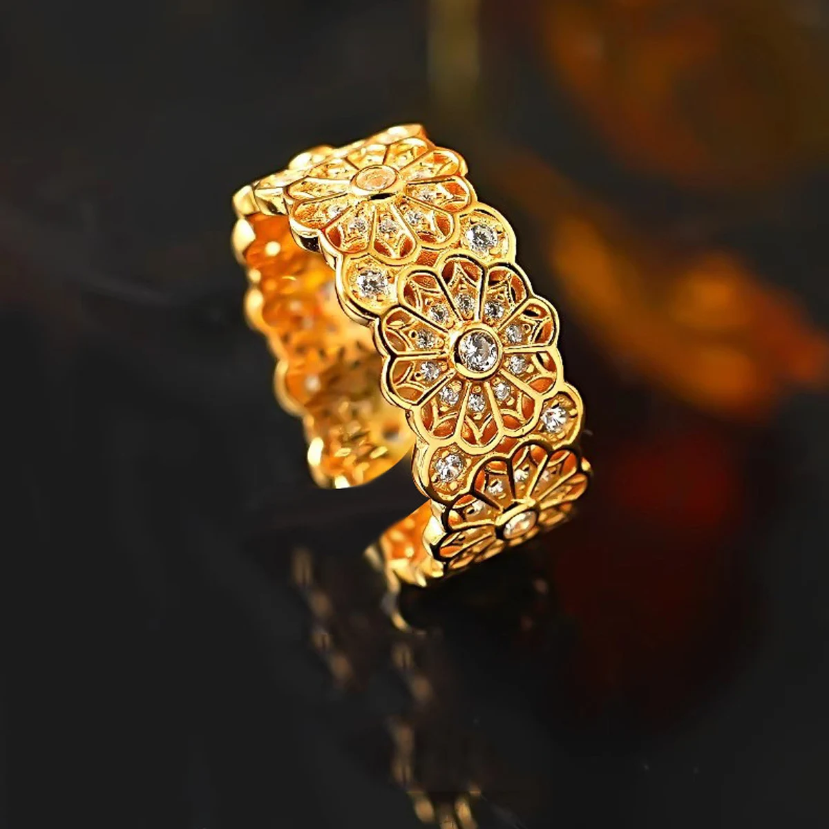 خاتم روز ريترو عصري جديد لعام 2025، أنيق وفريد من نوعه، مناسب للحفلات، شحن مجاني