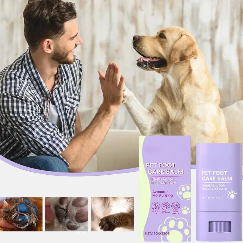 Paw Soother Balm Dogs Paw Protectors 15g Paw Pad Lotion Cream Butter For Cat Dog Paw Protection For Hot Pavement Moisturizes &