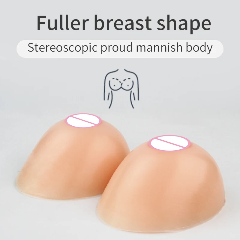 FT Style Realistic Silicone Breast Forms for Enhancement Teardrop Full Shape Big Boobs for Cross Dressers or Shemale