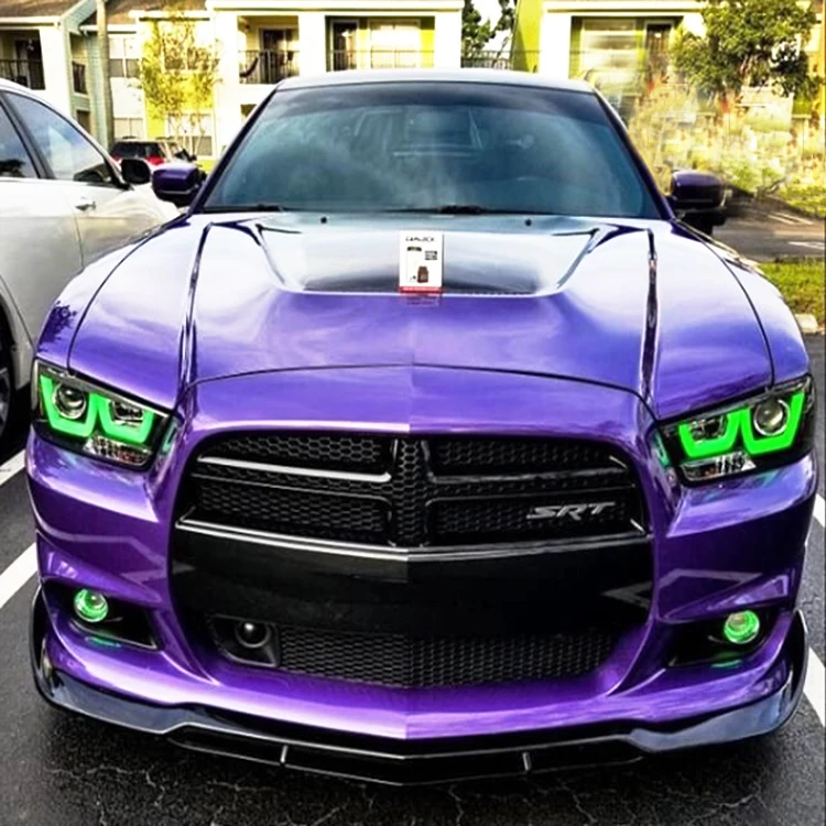 Spec-D RGB Chasing DRL Turn Signal U Shape headlights for 2011 2012 2013 2014 Dodge Charger