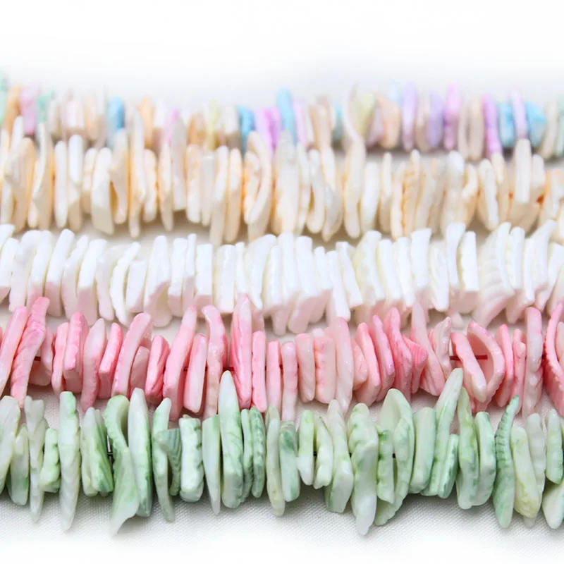 7-16mm Natural  Multi Color Mother of Shell Pearls Spacer Loose Beads  for Jewelry Making DIY Bracelets Necklace Earrings 15