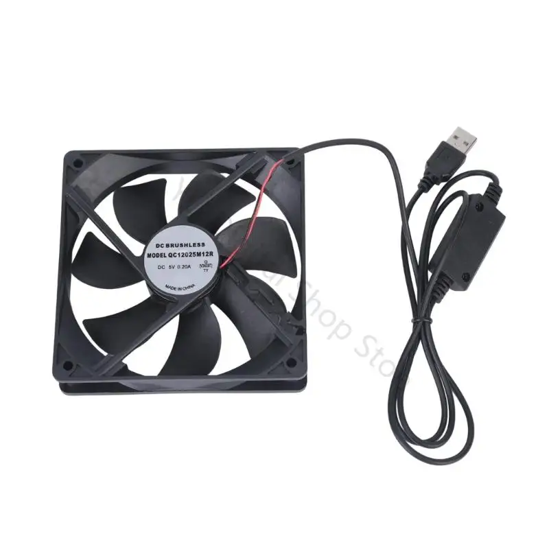 96BA USB-betriebener 120-mm-Lüfter mit dreistufiger Steuerung zur Gerätekühlung – Detail 9