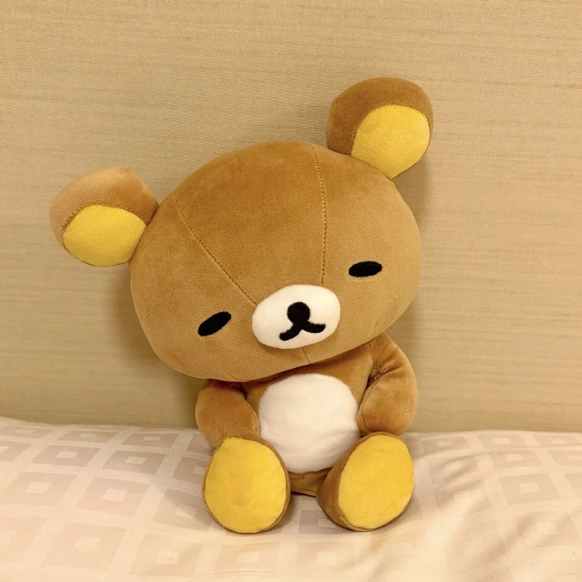

20 см милая плюшевая подушка Rilakkuma, мультяшное животное, медведь, мягкая кукла Kuma, плюшевая подушка, кавайный декор комнаты, игрушки, подарок для детей