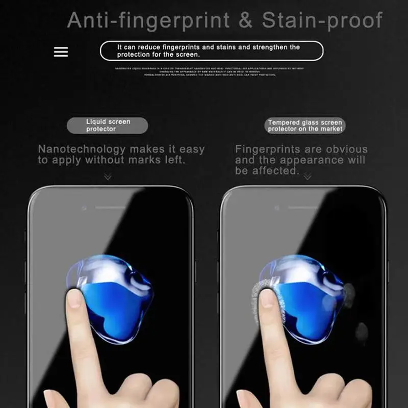 1Bottle 30ML Nano Liquid Universal Nano Technology Screen Protector Curved Tempered Glass Film For IPhone