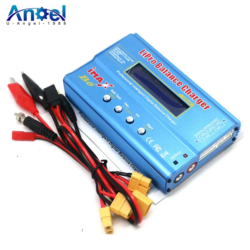 IMAX B6 80W Multi-function Professional Intelligent 1-6 Cells XT60 LiPo Battery Balance Charger for RC Quadcopter