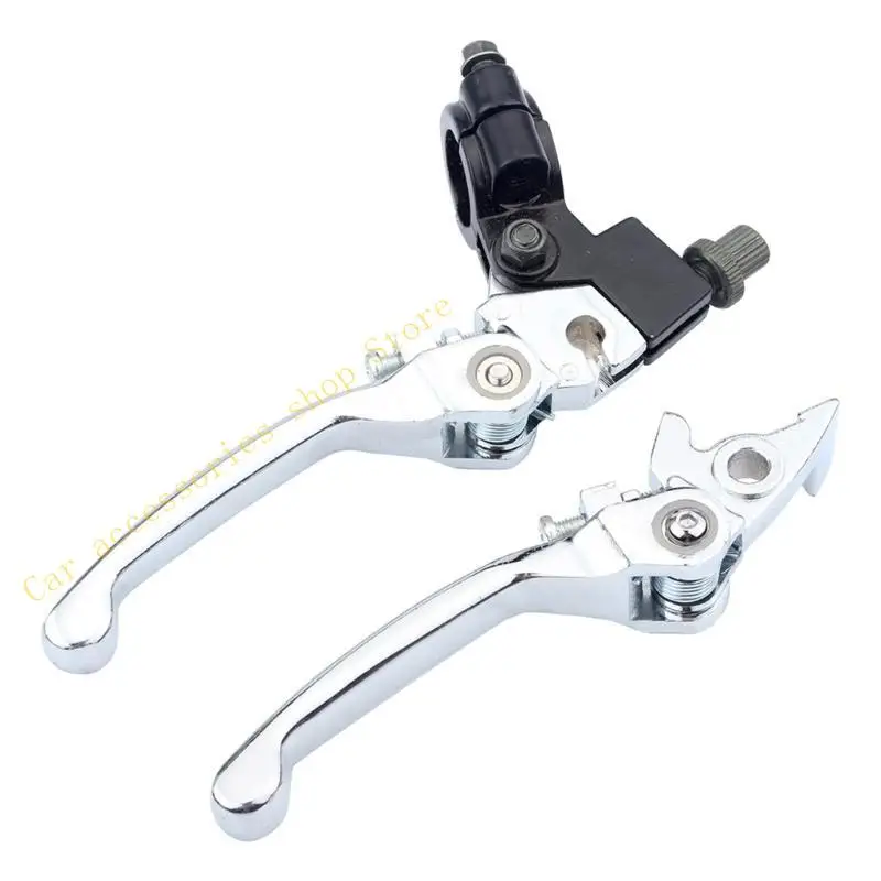 

T21E Motorcycle Handlebar Clutch Brake Lever ATV Folding Brake Lever Replacement