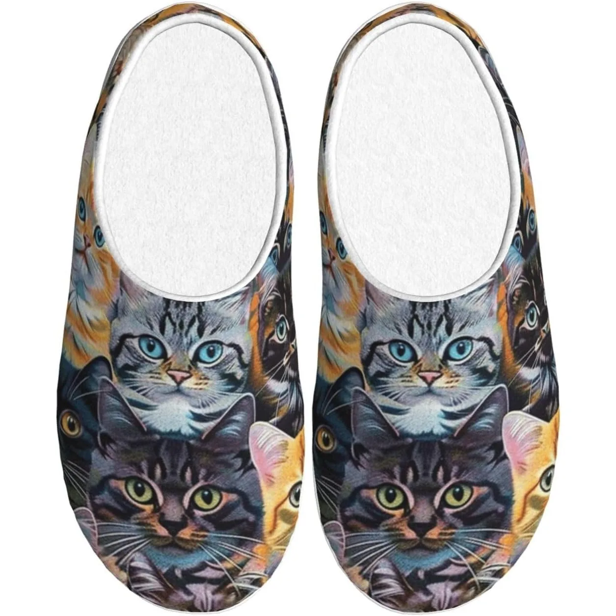 

Cat Women’s Cozy Slippers Soft Cotton Indoor & Outdoor House Slippers With Anti-Slip Sole, Warm Lightweight Comfort For Home