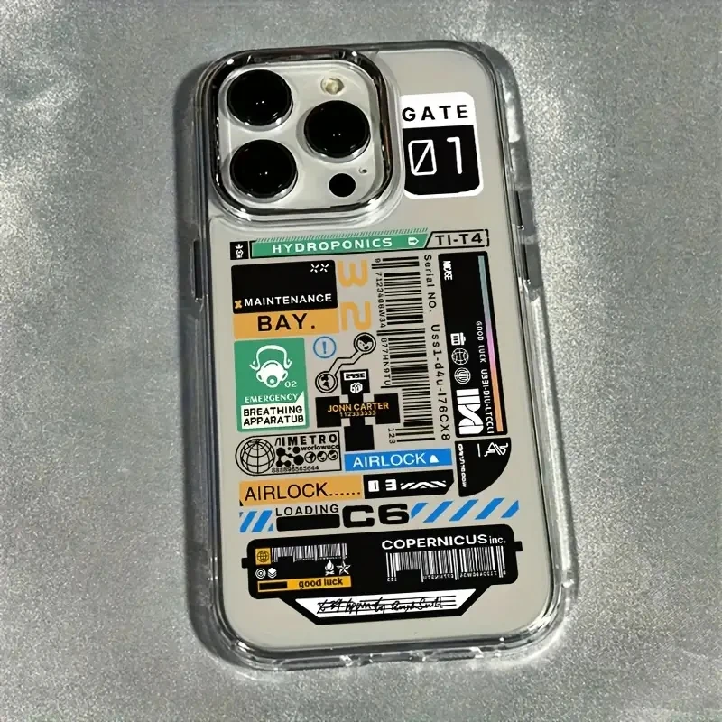 Car Sticker Labels Clear Phone Case for iPhone 17 16 15 14 Plus 13 12 11 Pro Max Air 7 8 Plus X XS XR 16e SE2 Shockproof Cover view 5