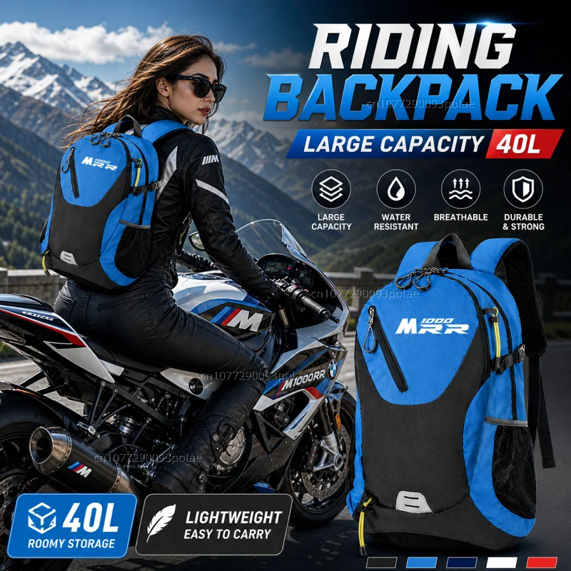 

For BMW M1000RR M 1000 RR 2019-2025 Large Capacity Waterproof Outdoor RRacing travel Men waterproof Backpack Bag Motorcycle Gift