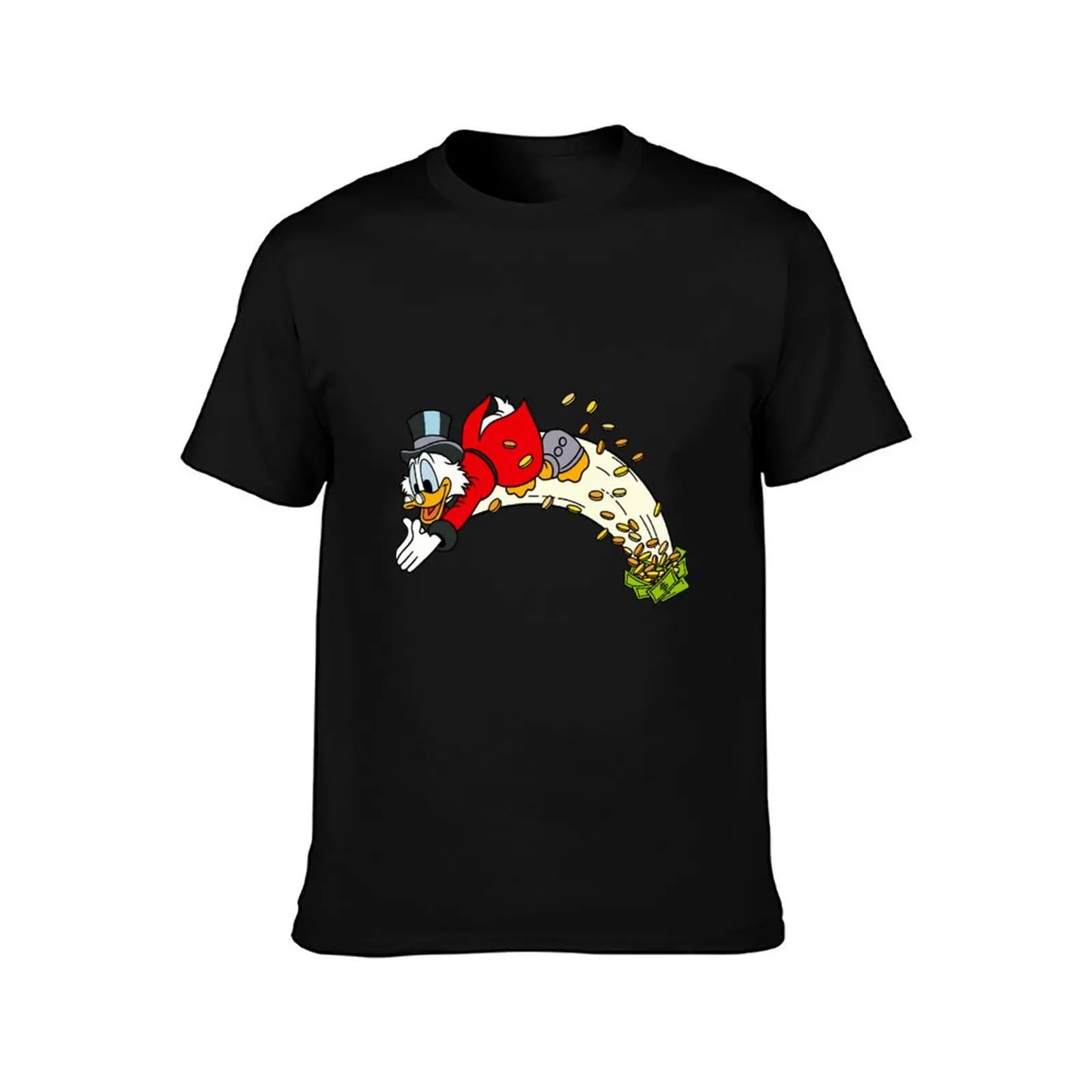 Duck tales Scrooge McDuck money swimming 80s T-Shirt vintage t shirts sublime t shirt for men