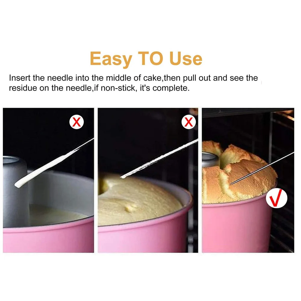 Durable Convenient Testing Kitchen Utensil Pastry Accessories Skewer Cake Tester Biscuit Needle Cupcake Probe Baking Tool 5