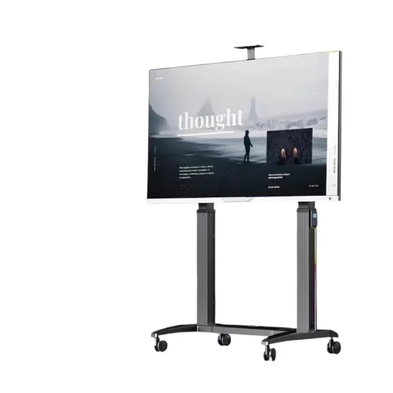 

Electric lift remote control TV floor bracket