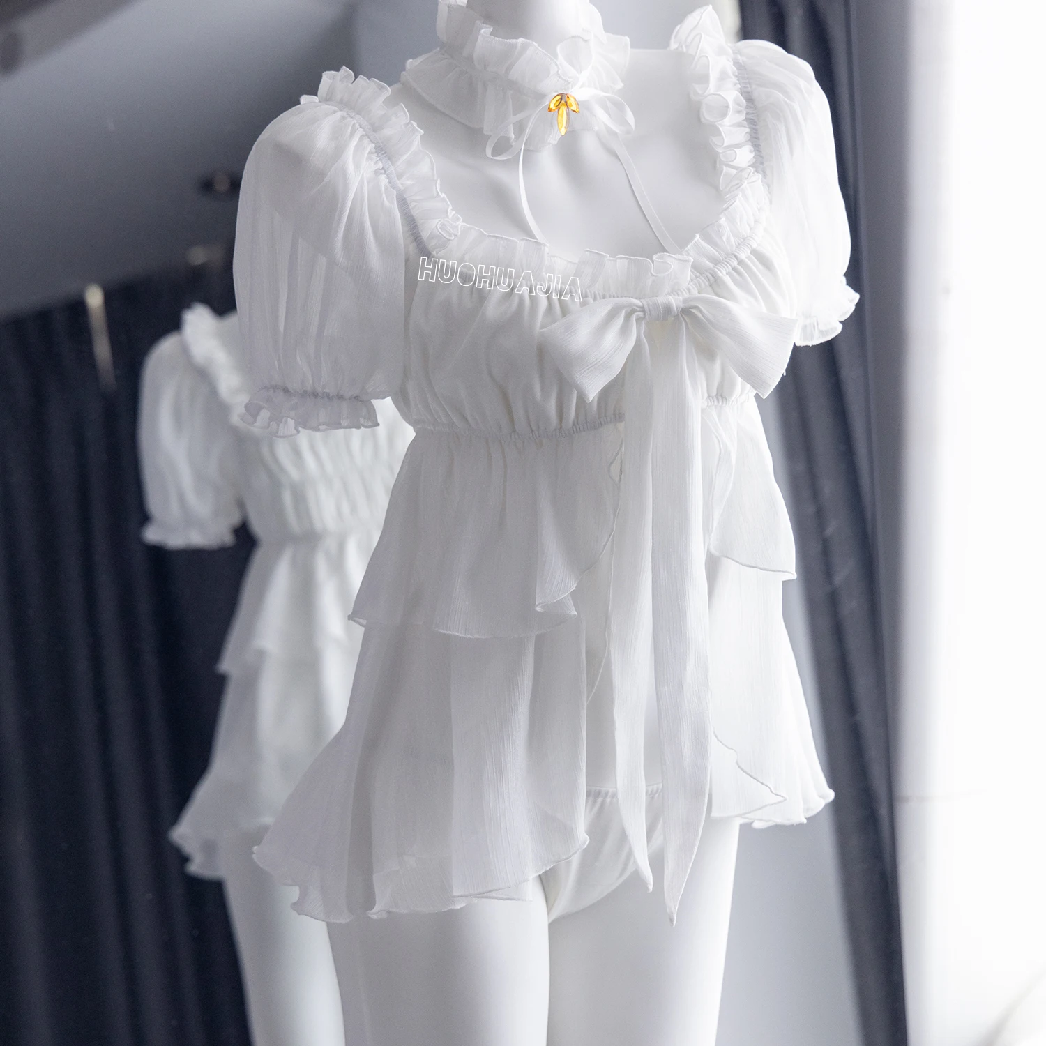 

Игра NIKKE: Богиня Победы Дороти Косплей Костюм Летний Белый Купальник Шорты Женский Сексуальный Карнавальный Костюм Бикини