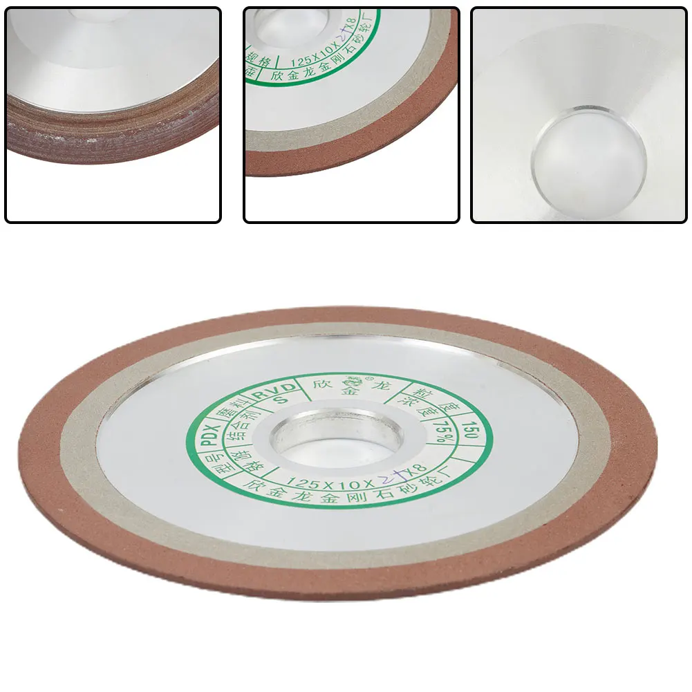 Carbide Grinder Resin Bond Grinding Wheel 5 and 6 Inch Disc for Milling Cutter with Good Polishing and Grinding Efficiency