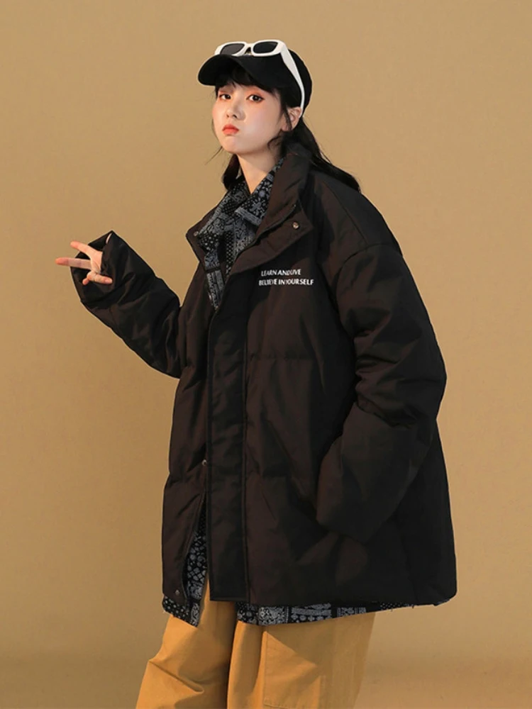 

Men's Padded Jaet Fake Two-Piece Fce Lined Loose Lightweight Winter Coat Trendy Couple's Clothing Breathable Polyester