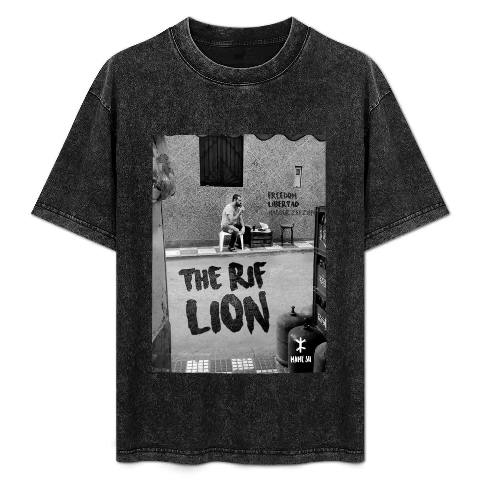 

The Rif Lion T-Shirt boys animal print Funny t-shirt luxury t-shirt shirts graphic mens workout shirts