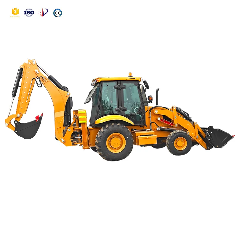 Reliable Front Loader Backhoe with Bucket 8Ton Rated Load 8 Ton Bucket Capacity for Municipal Works