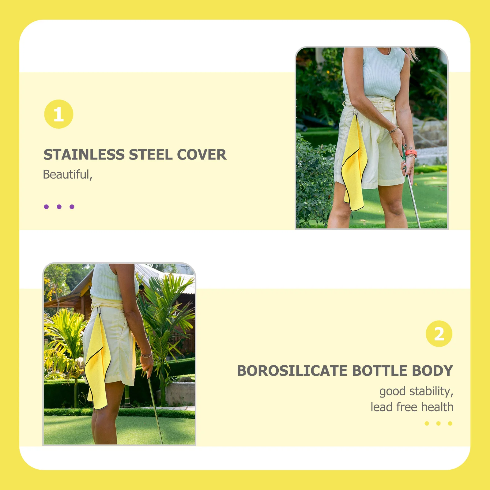

2pcs Golf Towel Quick-drying Polyester Portable Golfing Accessory Balls Towels Dry Cart Supply Training Equipment