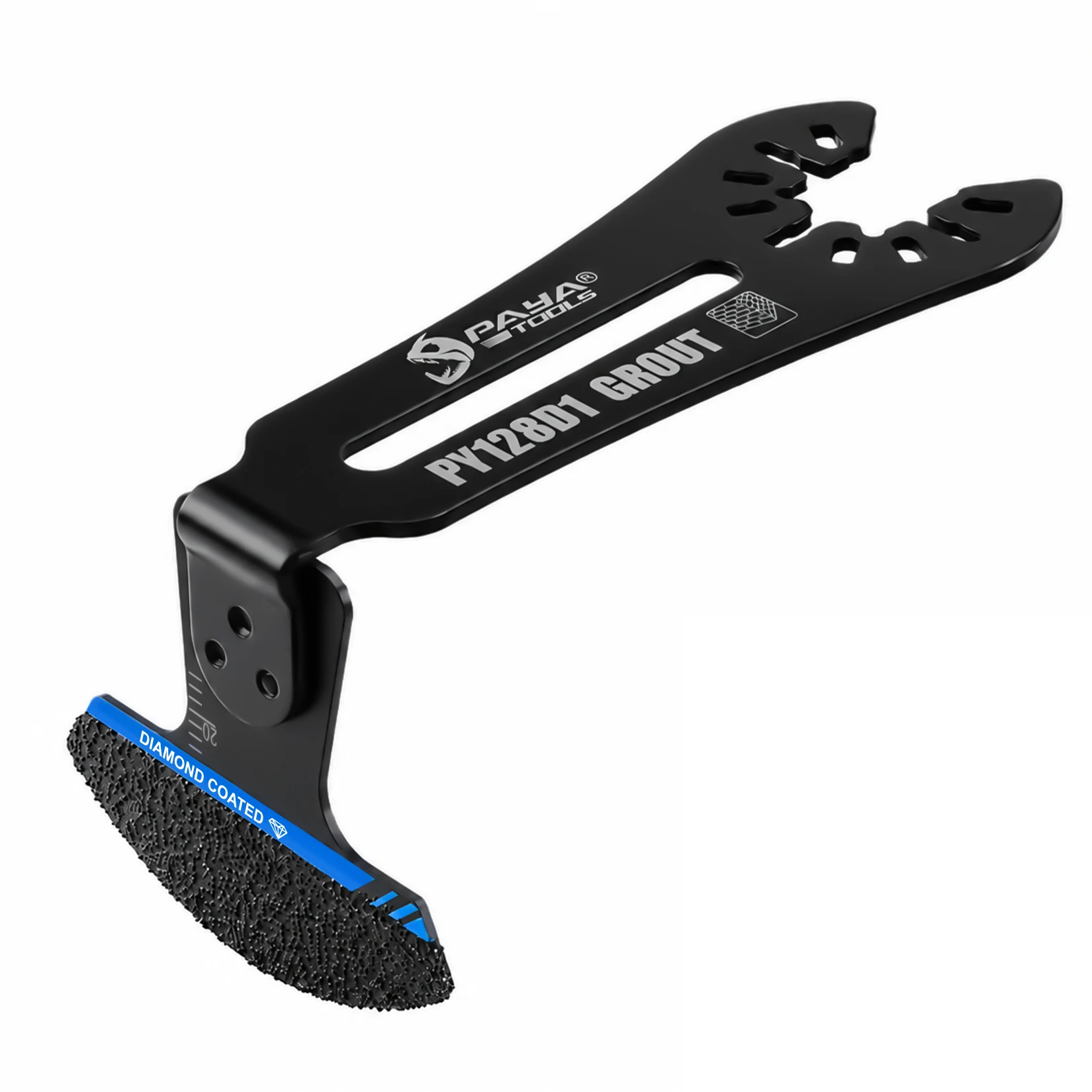 Diamond Coated 90° Bent Patent Grout Remover Blade Vacuum Brazed Oscillating Saw Blade for Bathroom Tile Renovation Grout Clean