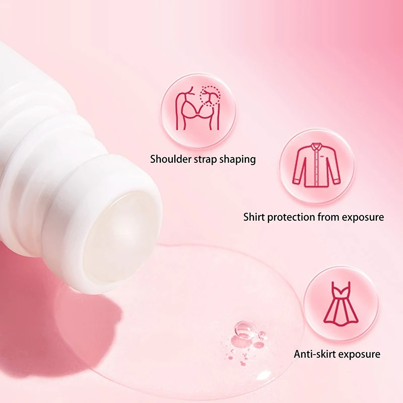 

10g/20g Anti-Slip Glue Roll On Skin Adhesive For Clothing Dress Body Skin Anti-exposure Bra Non-slip Fixed
