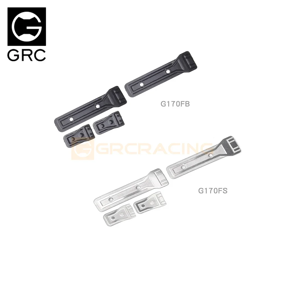 GRC Stainless Steel Simulation Decorative Sheets of  For Traxxas TRX-4 New Bronco Tailgate Hinge Body Upgrade Parts #G170FB/S