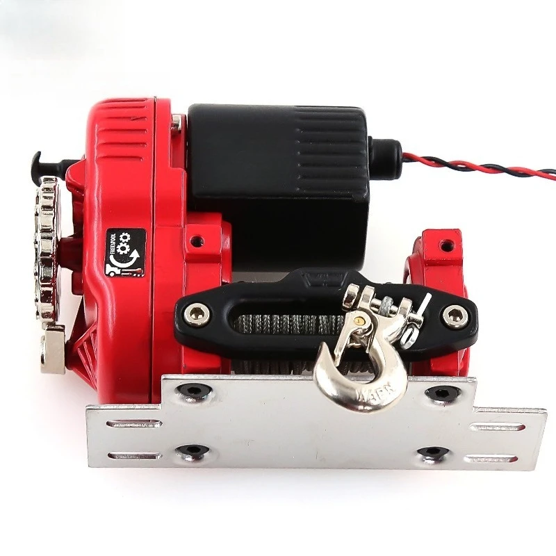 RC Car Metal Electric Winch 1/8 1/10 RC Remote Control Crawler Universal Modification and Upgrade Parts