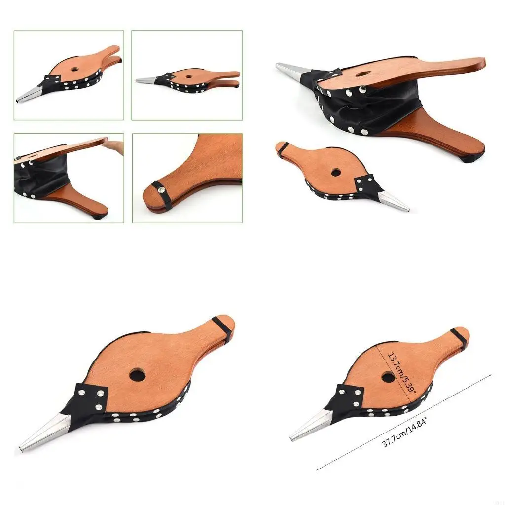 

Vintage Wooden Manual Handmade Air Blower Fan Blower For Fireplace Barbecue Bellows Outdoor Cooking Camping