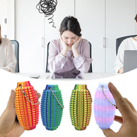 Fingertip Stress Relief Massage Keychain Little Ouchies Fidget Mini Grippie Stimulating Relieves Anxiety Keychain Pendant Gift