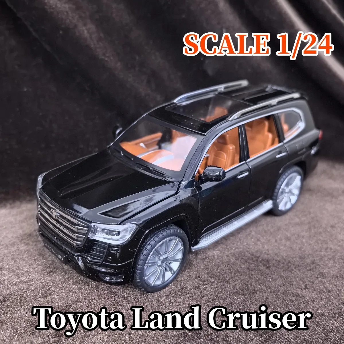 

Limited 1:24 Scale Toyota Land Cruiser SUV Car Model, Luxury Vehicle Replica Miniature Figure Kid Xmas Gift Toy