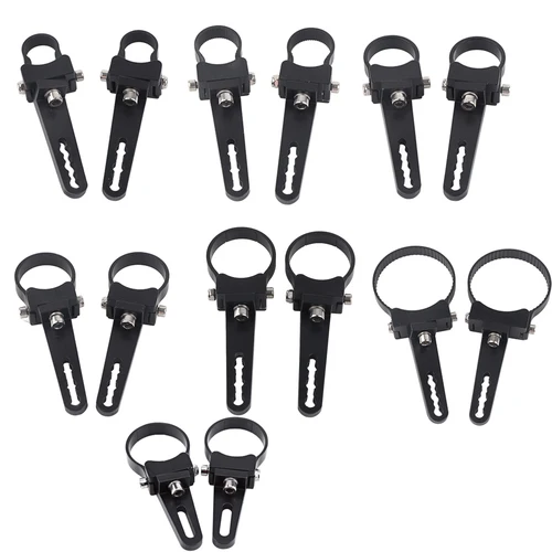 Imagen 1 del producto 1 ""-3"" tubo de aluminio Bull Roll Bar soporte de montaje abrazaderas soporte LED coche camión todoterreno luz de trabajo