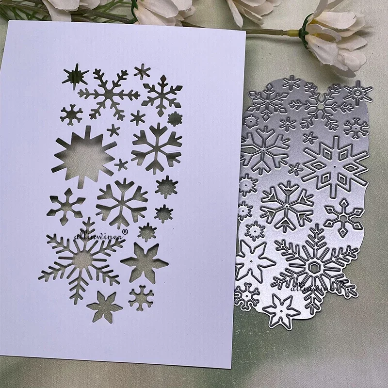 

Новая металлическая вырубная форма для декора в виде снежинок, трафарет для скрапбукинга, тиснения, карточек, альбомов и поделок своими руками