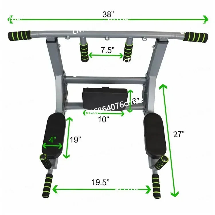 Indoor Gym Ceiling Exercise Horizontal Fitness Equipment Pull-up Pull Pullup Up Bar Wall Mounted