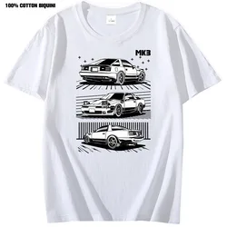 Men T Shirt  Jdm Clothes Men Tshirts 100% Cotton Tops Manga T-shirt Japan Car Racer Streetwear Harajuku Hip Hop tshirt