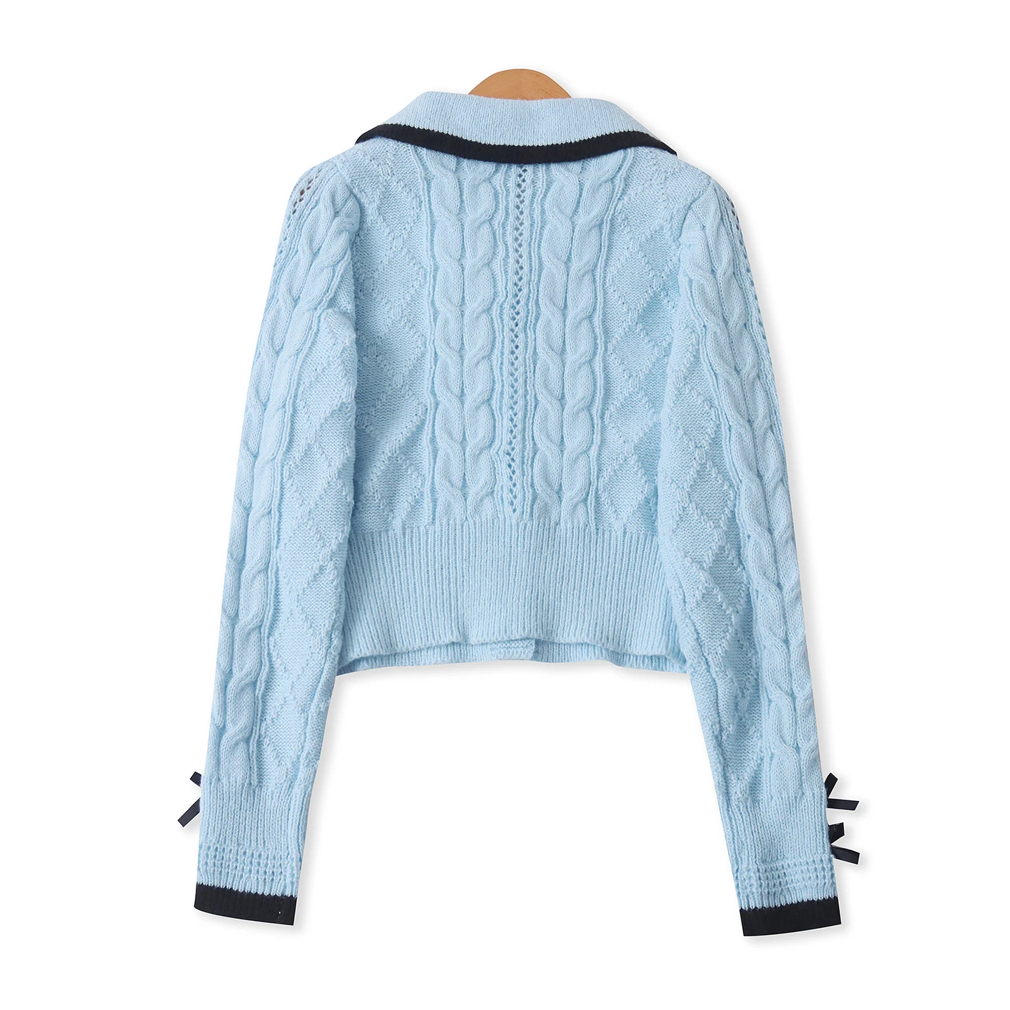 Slim Fit ort Cardigan lavorato a maglia Bottone perlato Lungo Sve Autunno New Sle Donna Faion College Sle Maglione Pendolarismo Sle