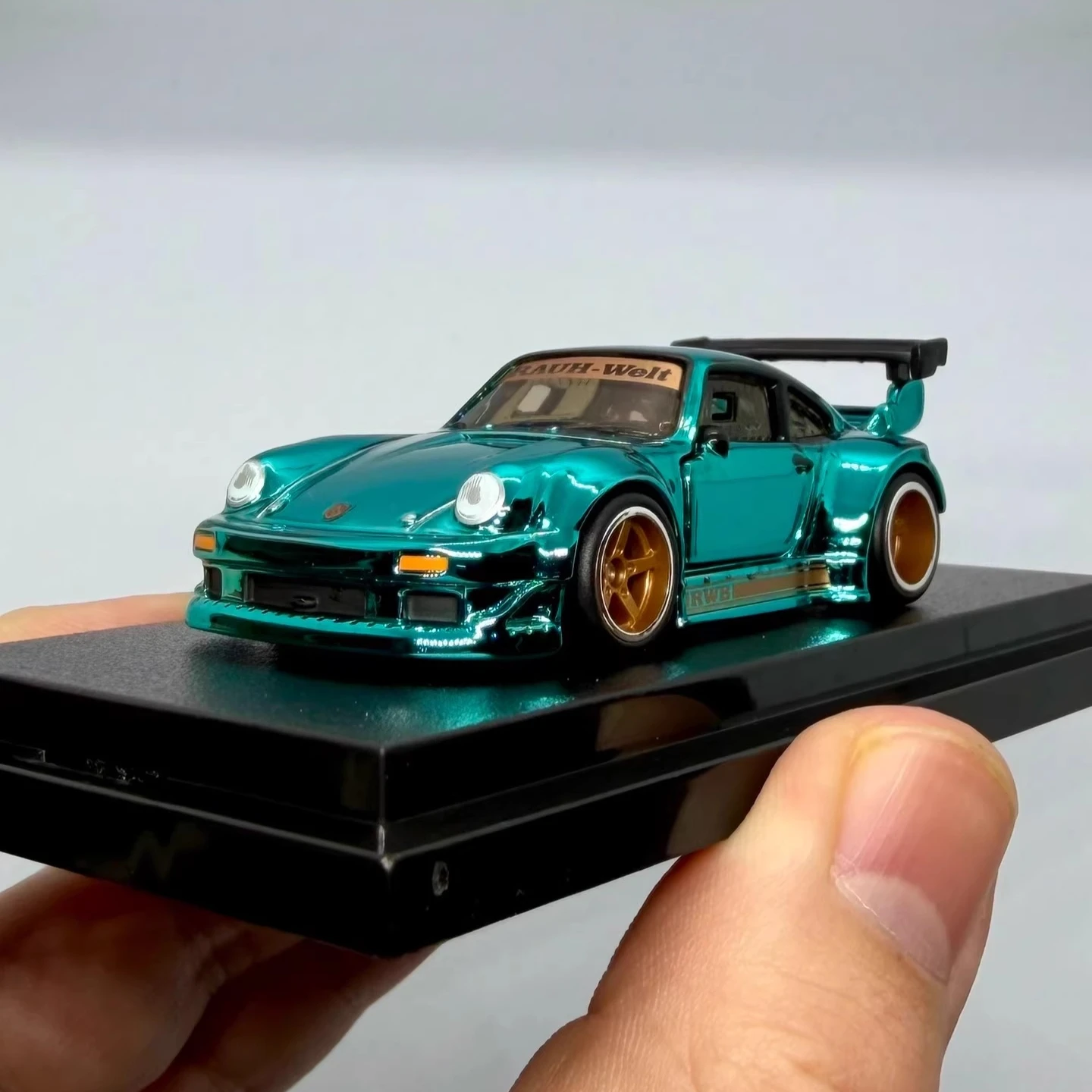 Hot Wheels RLC RWB Porsche 930 Red Line Club Limited Edition Plated Alloy 1:64 Car Model Collectible Diecast Movable Vehicle Toy view 3