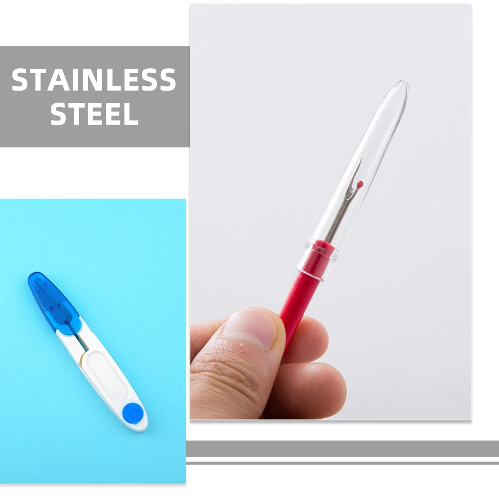 

Ergonomic Stitch Remover Tool Durable Thread Seam Ripper End Fabric Protector Yarn Scissors Handheld for Fabric