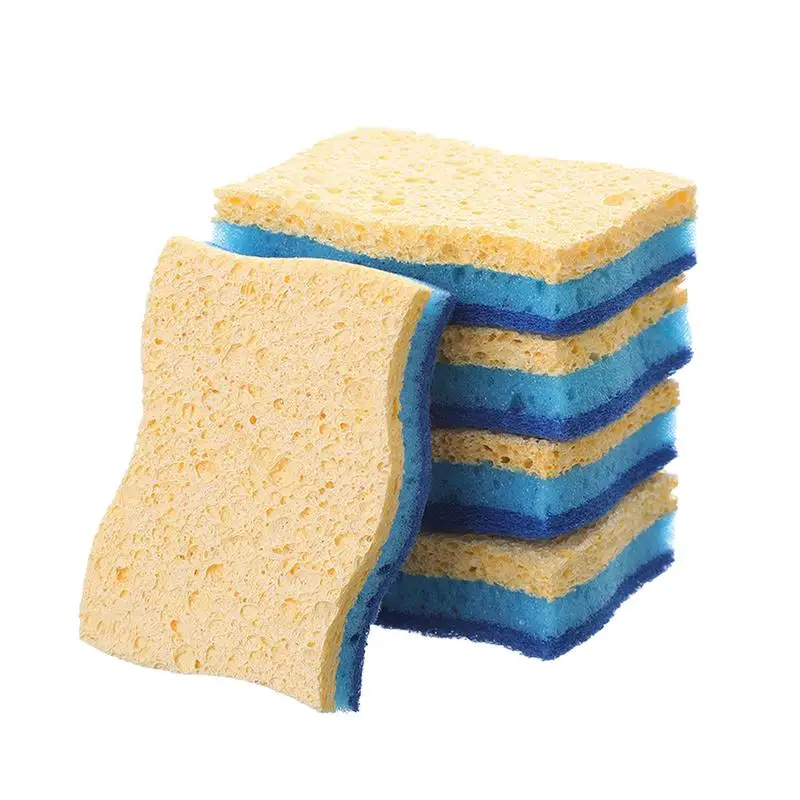 Dishwashing Sponge For Kitchen Non-scratch Dishwashing Sponge Heavy Duty Scrub Sponges Double Sided Scrubbing Pads For Pots Pans