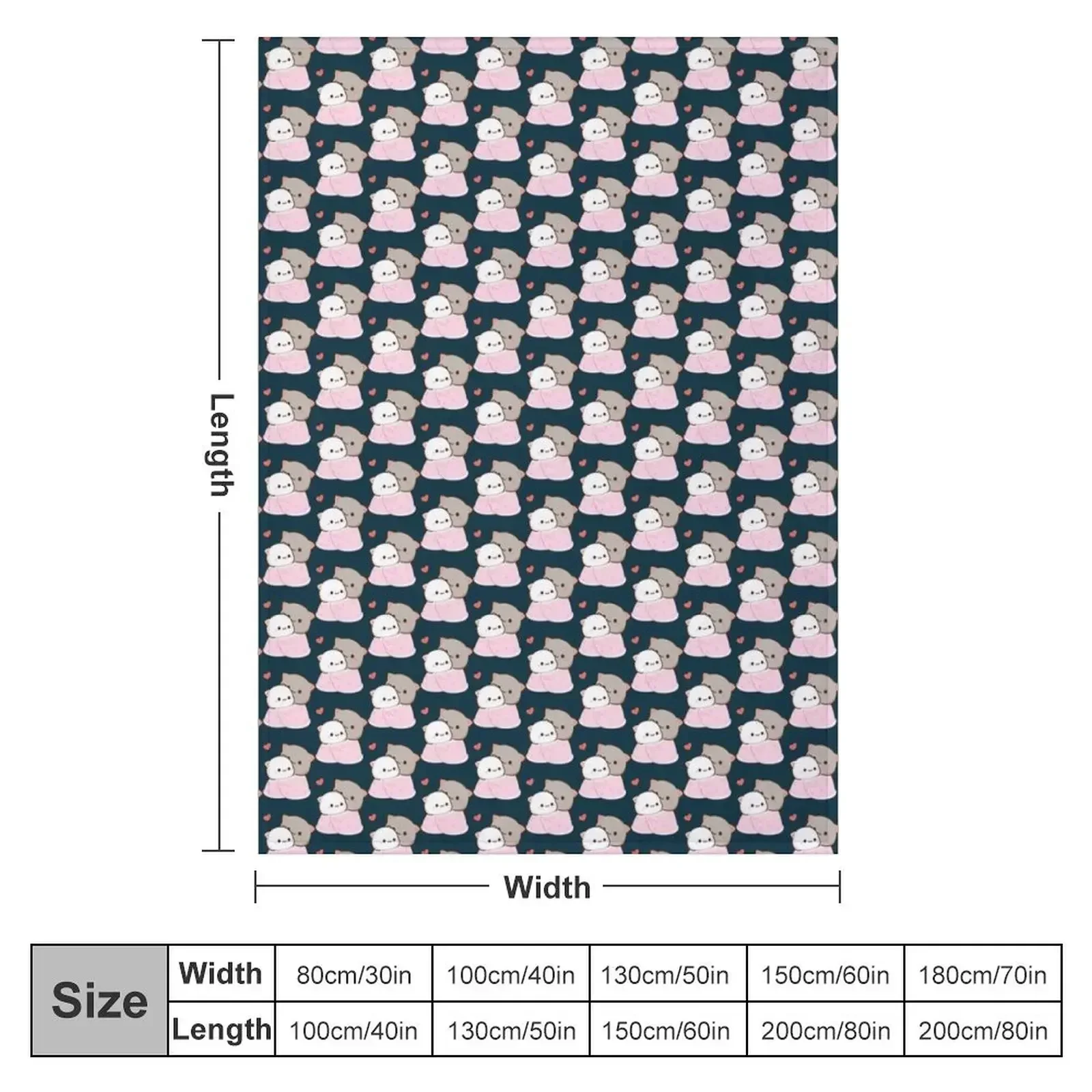 Peach and Goma Cuddling - Mochi Peach Cat Throw Blanket couch cozy soft plush fuzzy picnic outdoor blanket
