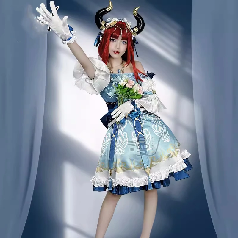 Game Genshin Impact Nilou Cosplay Costume Anime Women Costumes Role Play Clothing Comic-con Carnival Party Elegant Dress Stock