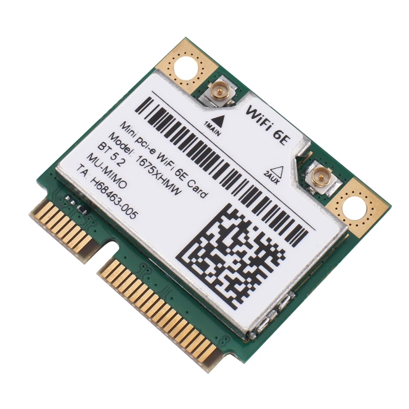 ABTO-1675X 1675XHMW AX210 Wifi Card Wifi 6E 802.11AX 2.4G 5G 6G 5374Mbps Bluetooth 5.2 Mini Pcie Wifi Network Card